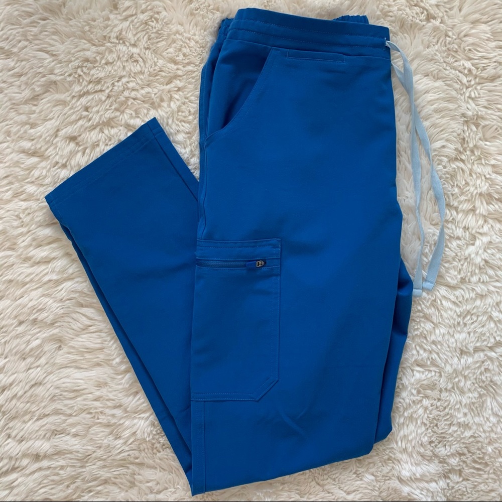 Figs Yola Skinny Scrub Pants in Royal Blue